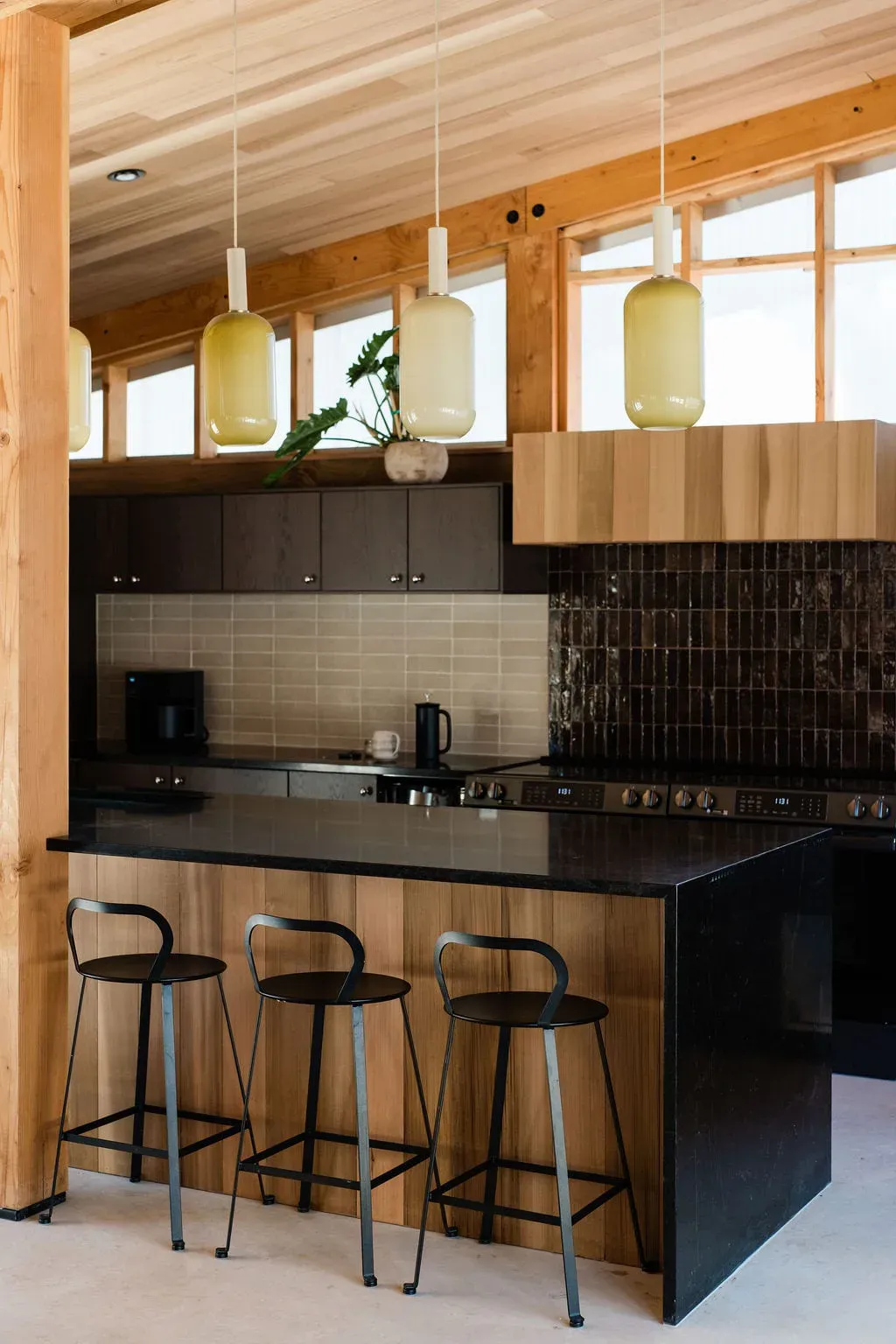 Serana lodge kitchen bar prepared for guest hospitality